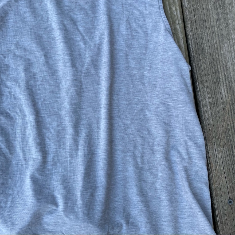 ** Prana light grey tank top medium twist back - Picture 3 of 9